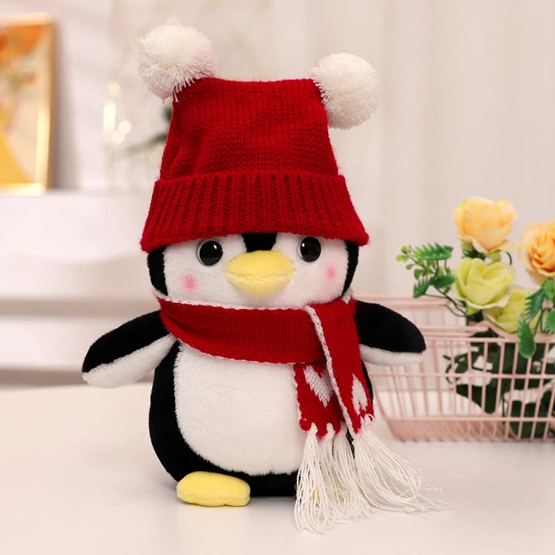 Plush Penguin Pair with Knitted Pom-Pom Hats - Image 7