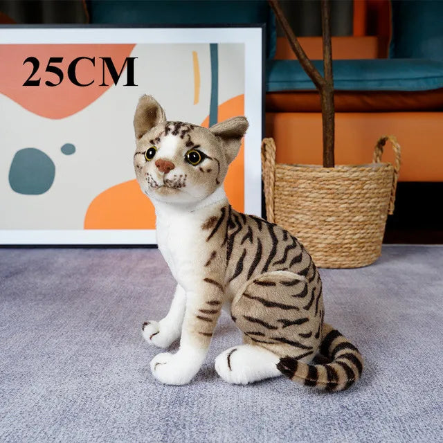 Soft Grey Lying Cat Plush - Image 27