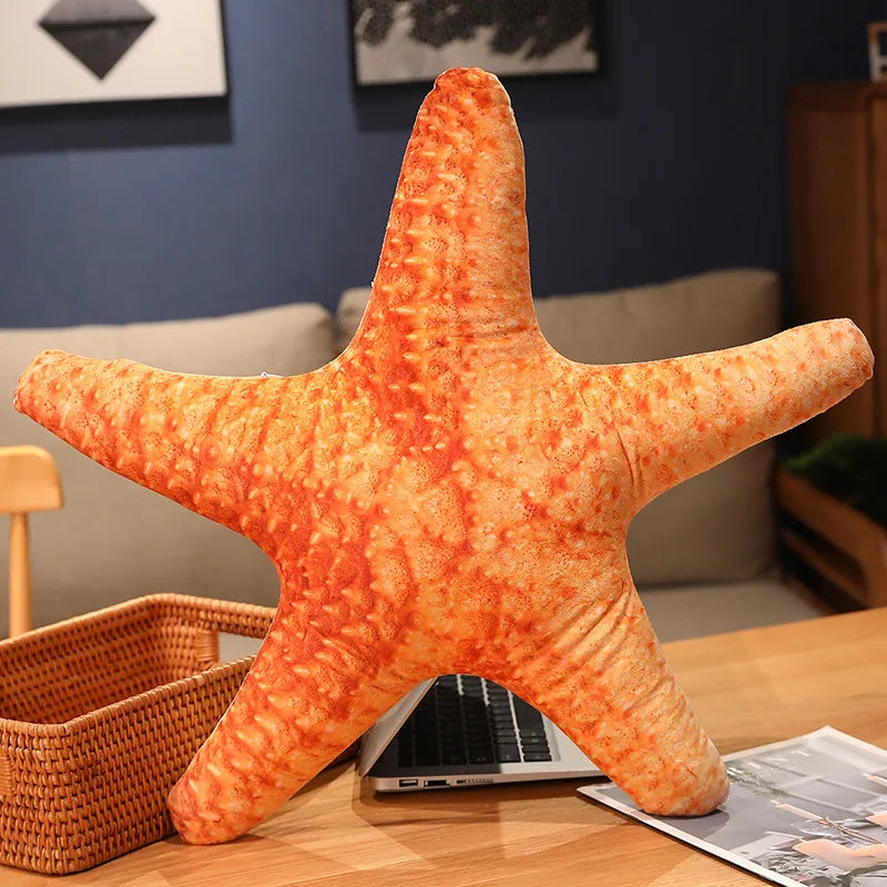 Light Pink Plush Scallop Seashell Pillow - Image 5