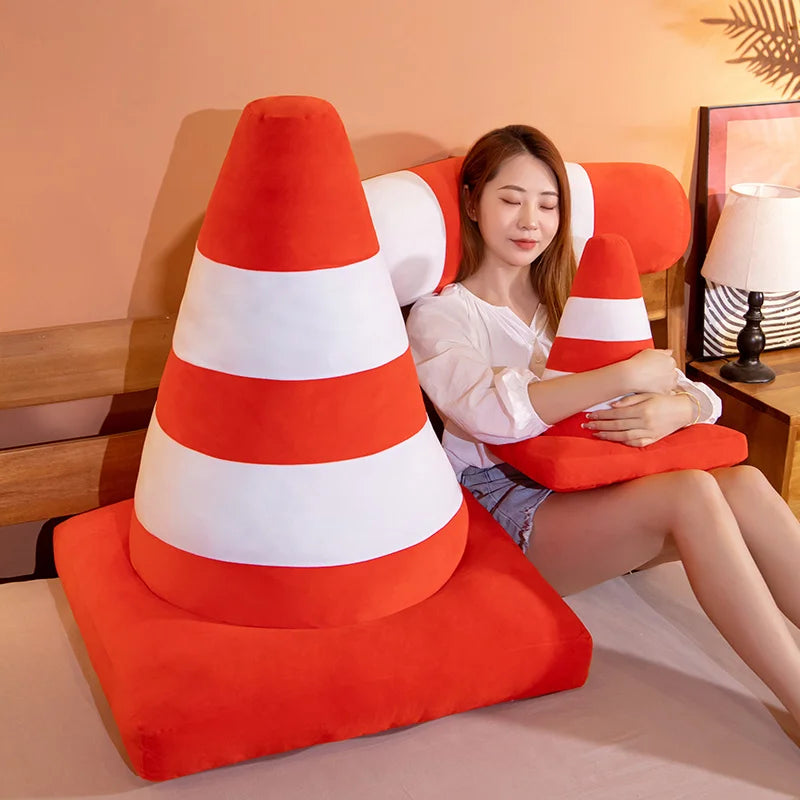 Novelty Plush Traffic Cone and Barrier Cushions - Image 3