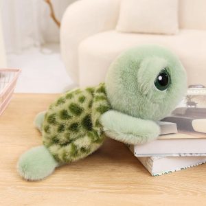 Soft Mint Green Big Eye Turtle Plush Toy
