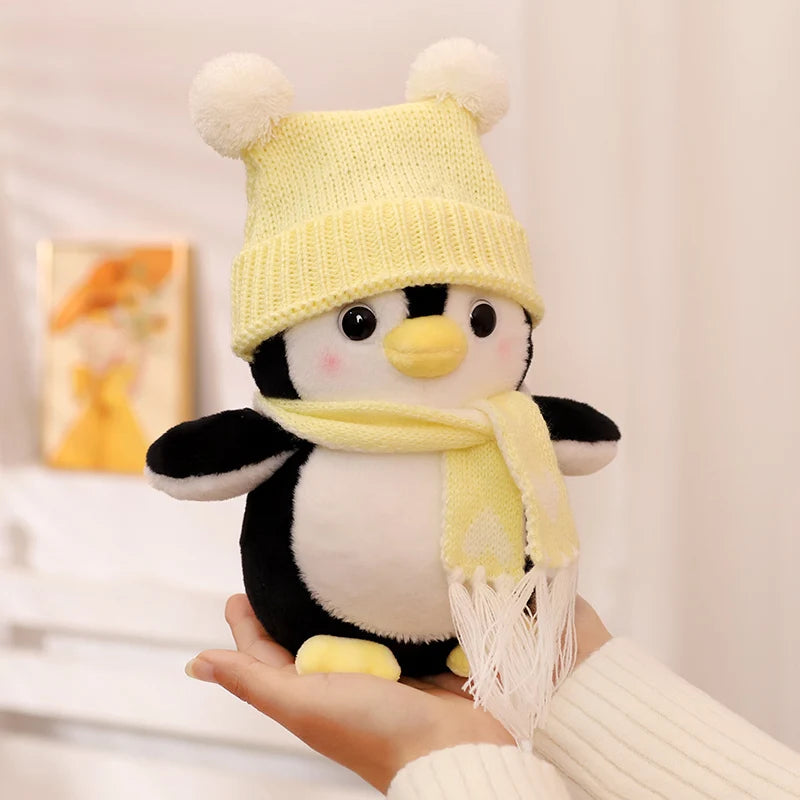 Plush Penguin Pair with Knitted Pom-Pom Hats - Image 5
