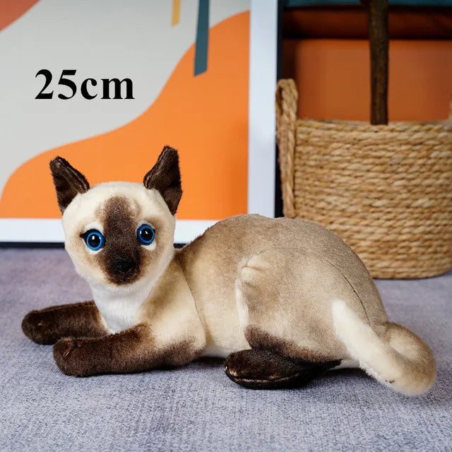 Soft Grey Lying Cat Plush - Image 12