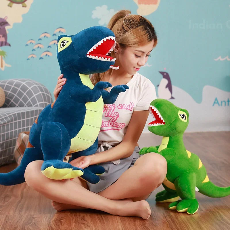 Soft Blue T-Rex Roaring Dinosaur Plush - Image 2