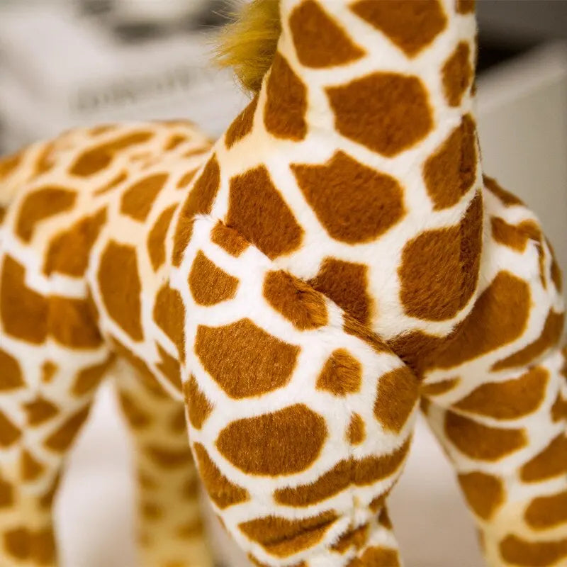 Realistic Standing Giraffe Plush Toy - Image 4