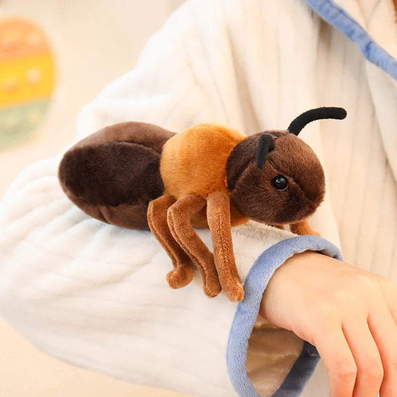 Realistic Brown and Tan Ant Plush Toy - Image 3