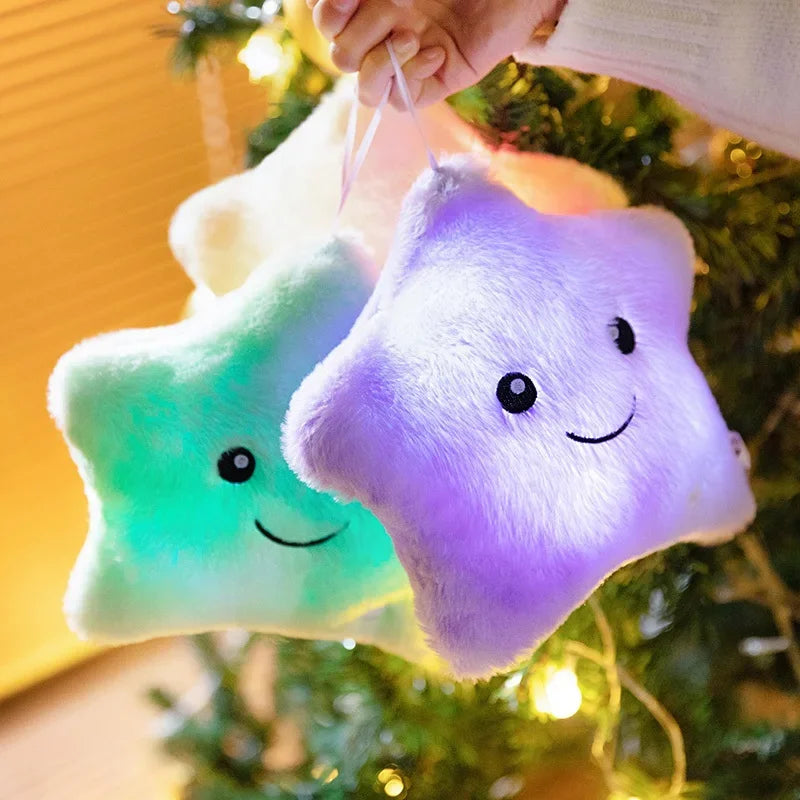 Smiling Light Up Star Plush Pillow - Image 6