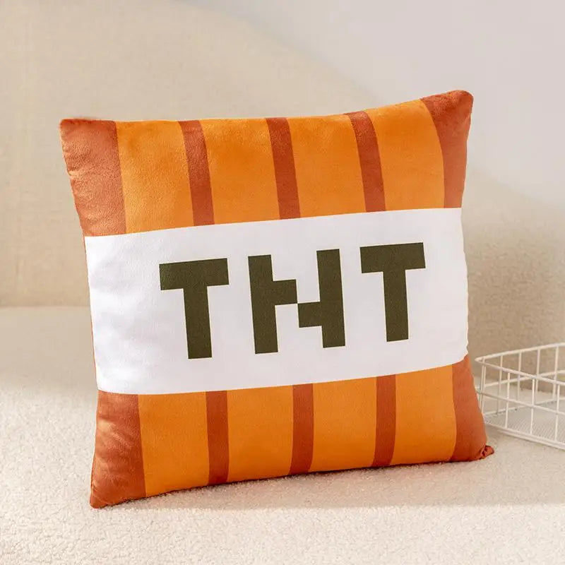 Minecraft TNT Block Orange Plush Cushion - Image 12