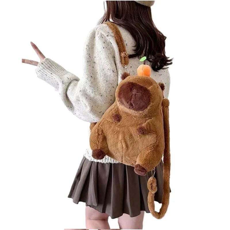 Cute Capybara Plush Family with Turtle Hat - Image 9
