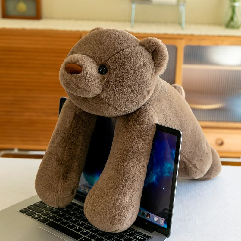Soft Giant White Plush Bear Cuddle Pillow - Image 4