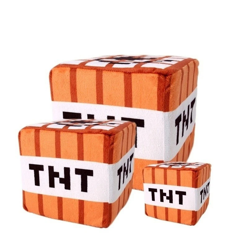 Minecraft TNT Block Orange Plush Cushion - Image 3