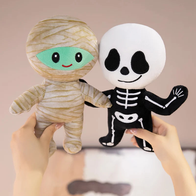 Halloween Character Plush Set - Mummy, Vampire, Skeleton - Image 3