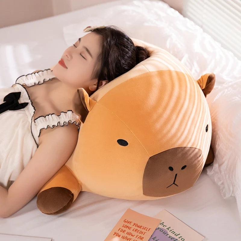 Cute Oversized Brown Character Plush Pillow - Image 6