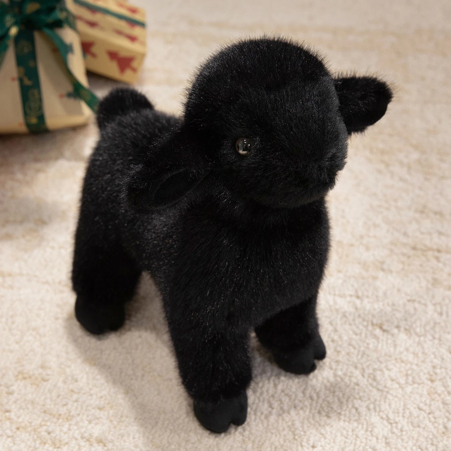 Fluffy White Plush Lamb Stuffed Animal - Image 8