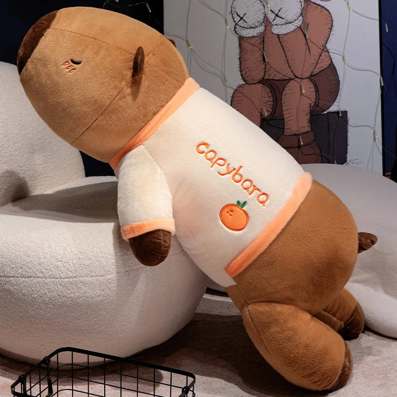 Oversized Capybara Plush Body Pillow with Shirt - Image 5