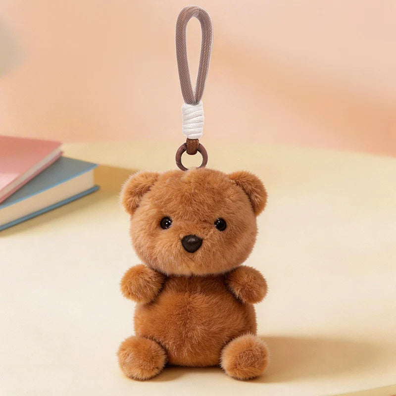 Cute White Chibi Animal Plush Keychain - Image 15