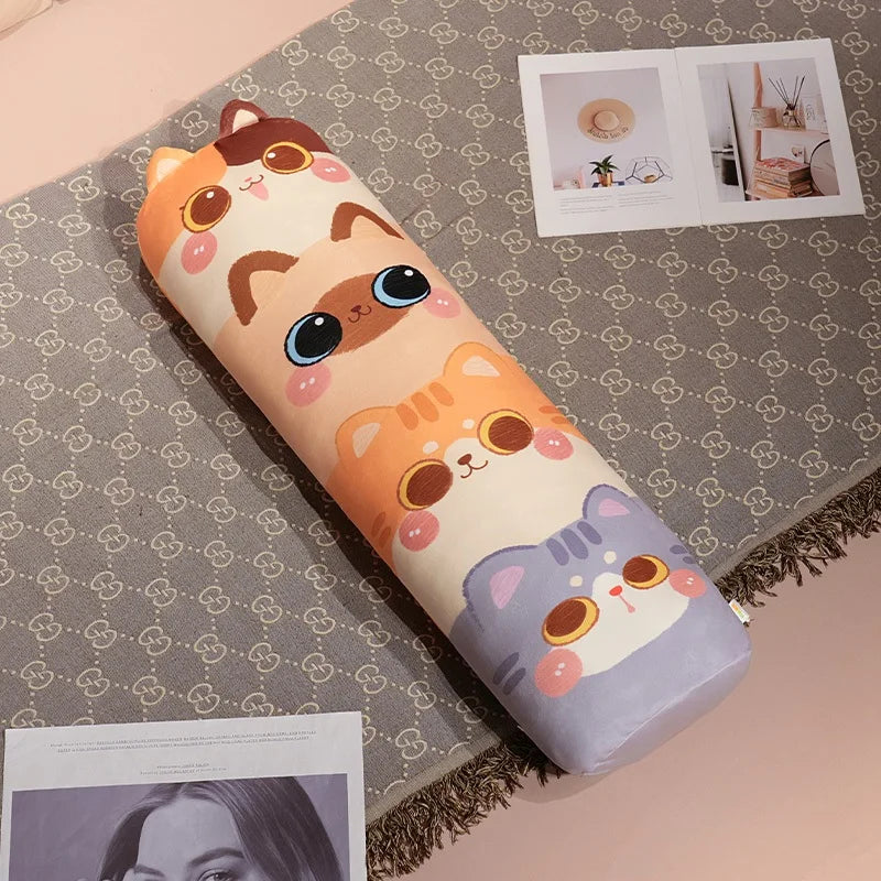 Cute Stacked Cat Plush Body Pillow - Image 7
