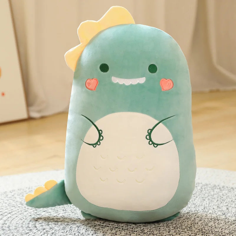 Chubby Dinosaur Plush Pillow in Mint Green - Image 13