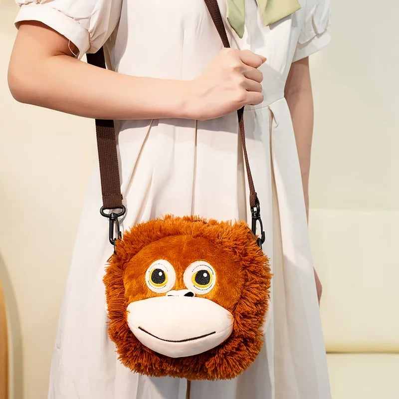 Adorable Brown Orangutan Plush Backpack - Image 7