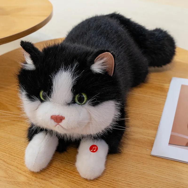 Fluffy Realistic Plush Cat Toy - Image 8