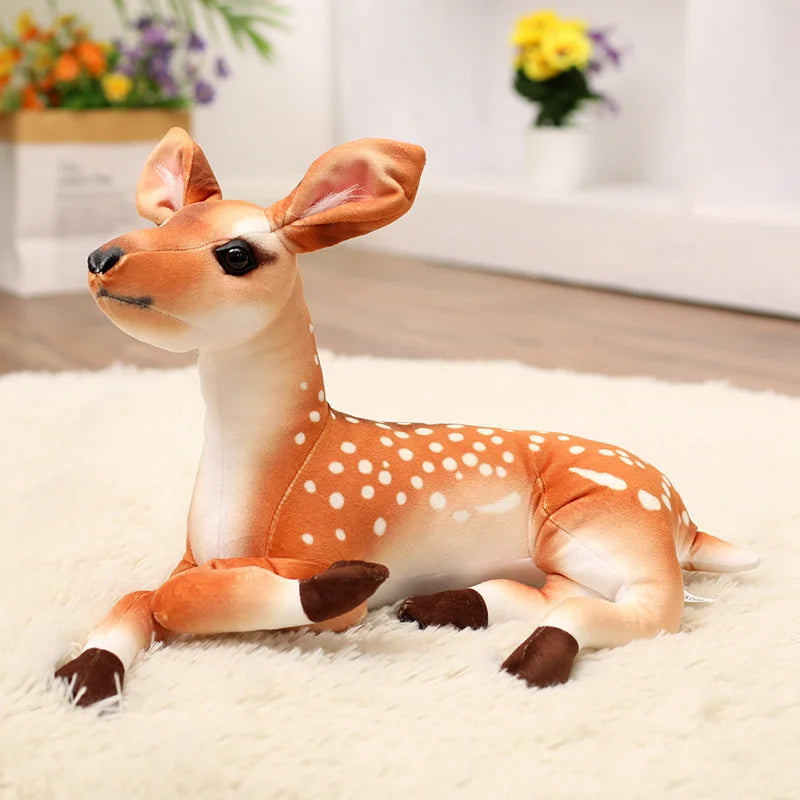 Spotted Deer Plush Toy with Antlers - Image 9