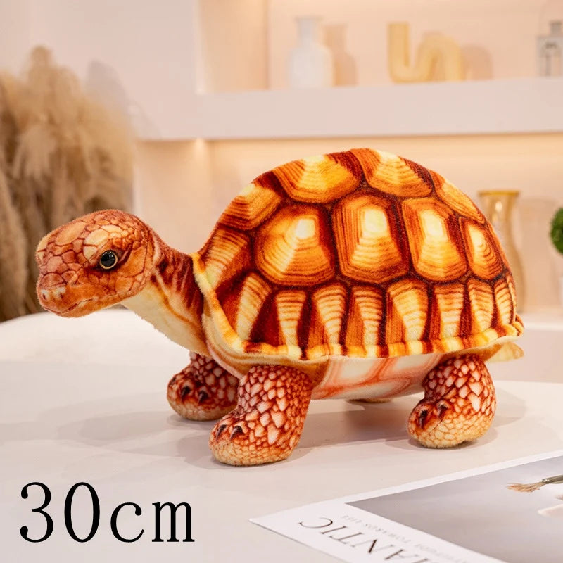 Stacking Realistic Brown Sea Turtle Plush Family - Image 17