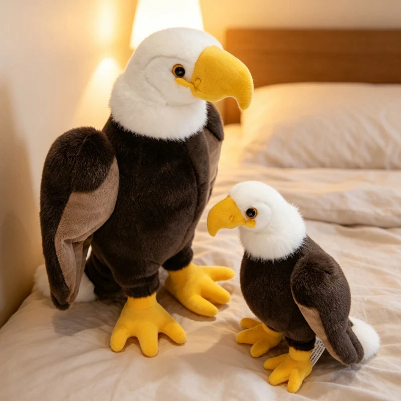 Plush Bald Eagle with White Head and Yellow Beak - Image 4