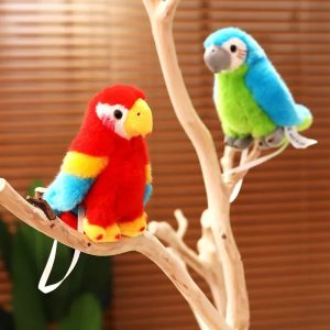 Vibrant Multi-Color Plush Parrot Toy