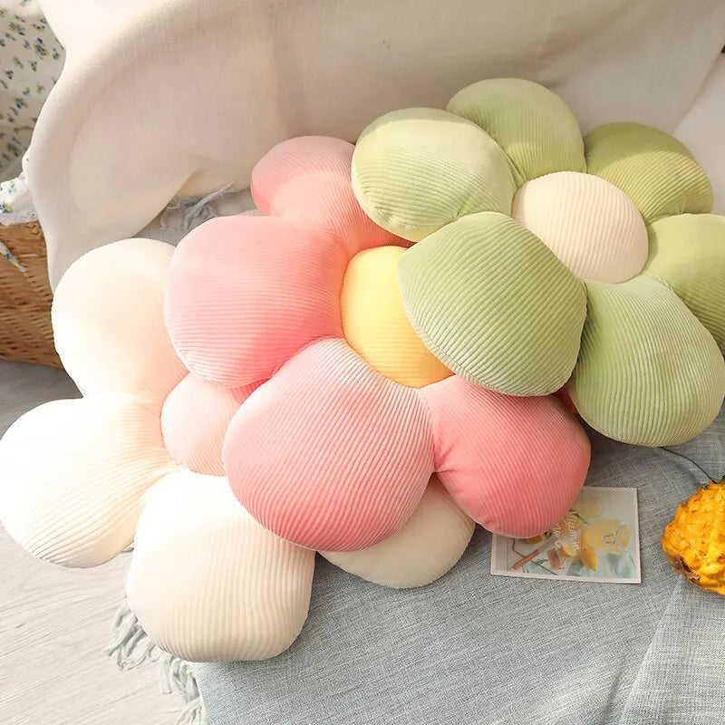 Soft Ribbed Flower Floor Cushion - Image 2