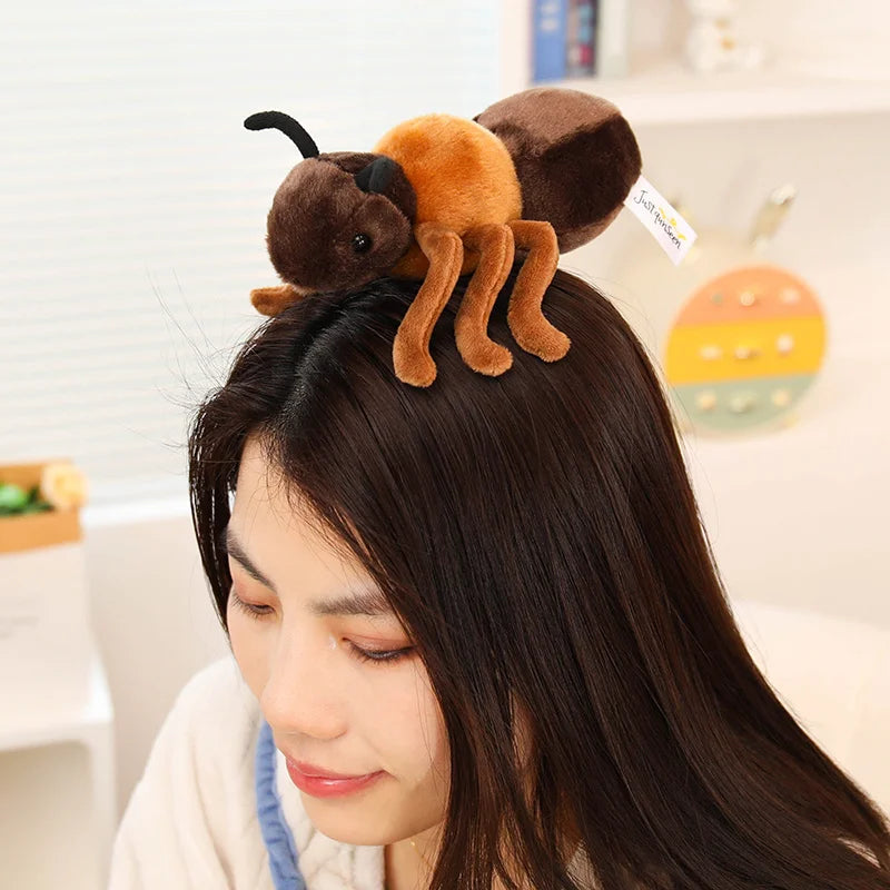 Realistic Brown and Tan Ant Plush Toy - Image 4