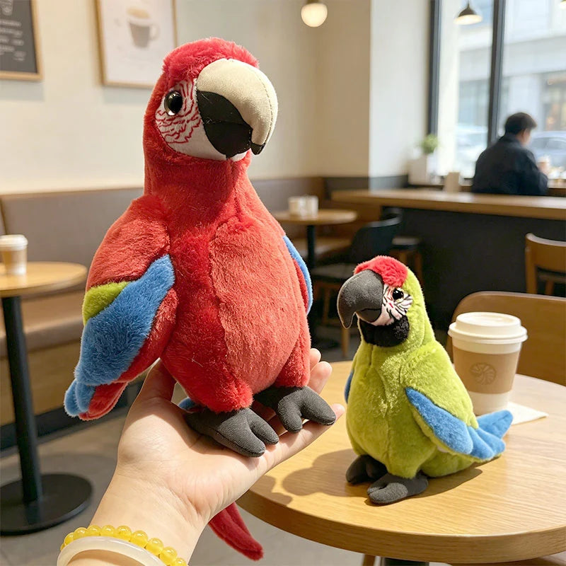 Vibrant Realistic Plush Parrot Stuffed Animal - Image 6