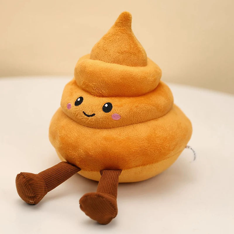 Cute Brown Poop Emoji Plush Toy with Legs - Image 4