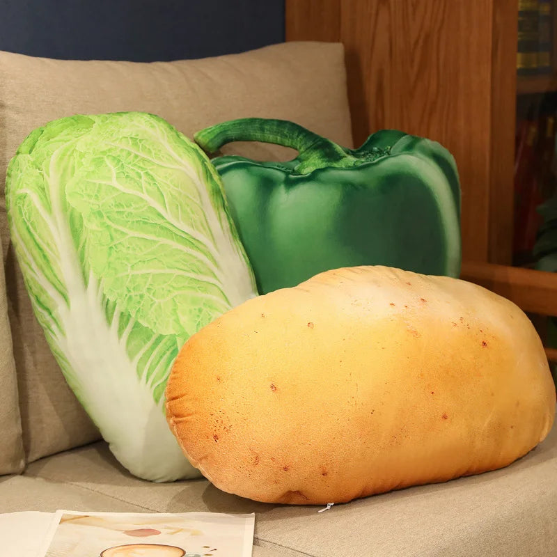 Soft Plush Vegetable Toys: Eggplant, Carrot, Tomato - Image 5