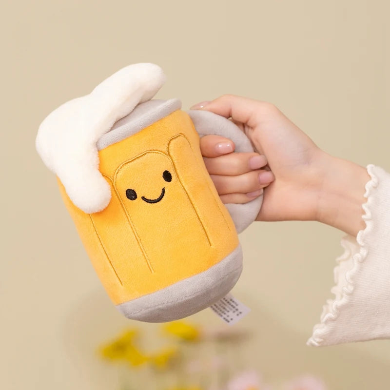 Cute Beer Bottle and Mug Plush Toy Set - Image 5