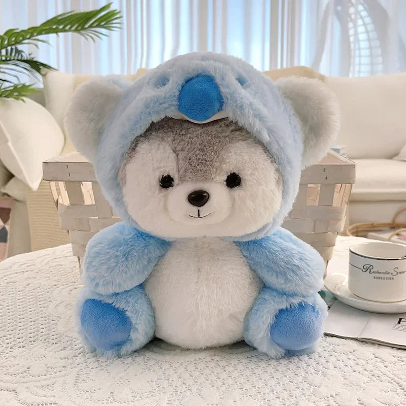 Cute Plush Animal with Pink Pig Costume - Image 8