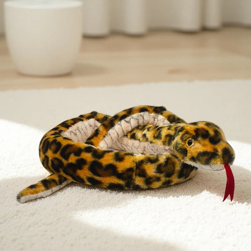 Assorted Realistic Plush Snake Toy with Forked Tongue - Image 9