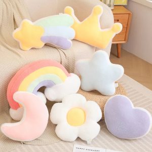 Soft Pastel Shaped Plush Decorative Pillows