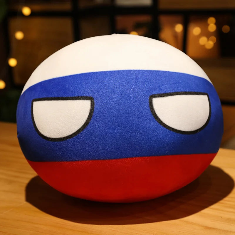 Soft Round Countryball Flag Plush Toy - Image 17