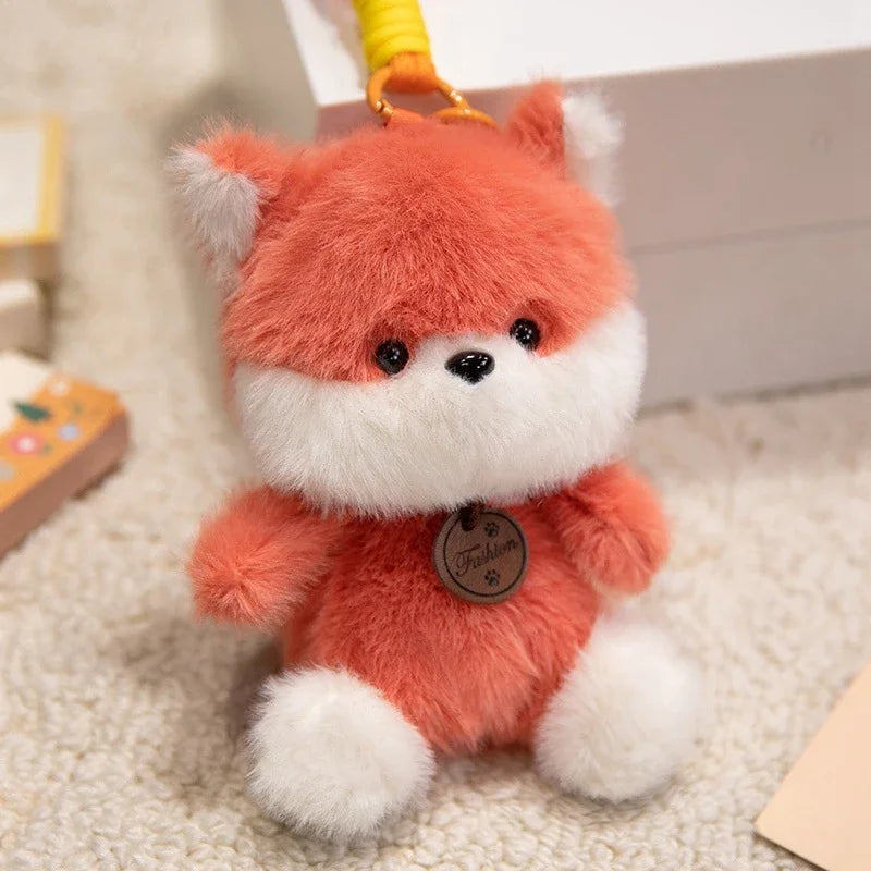 Cute Animal Plush Keychain with Braided Lanyard - Image 14