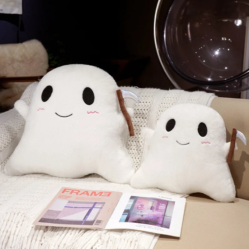 Cute Black Ghost Plush with Scythe - Image 5