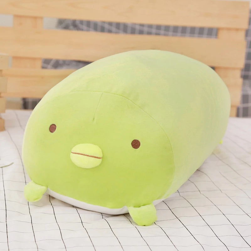 Chubby Calico Cat Plush Pillow with Smiling Face - Image 15