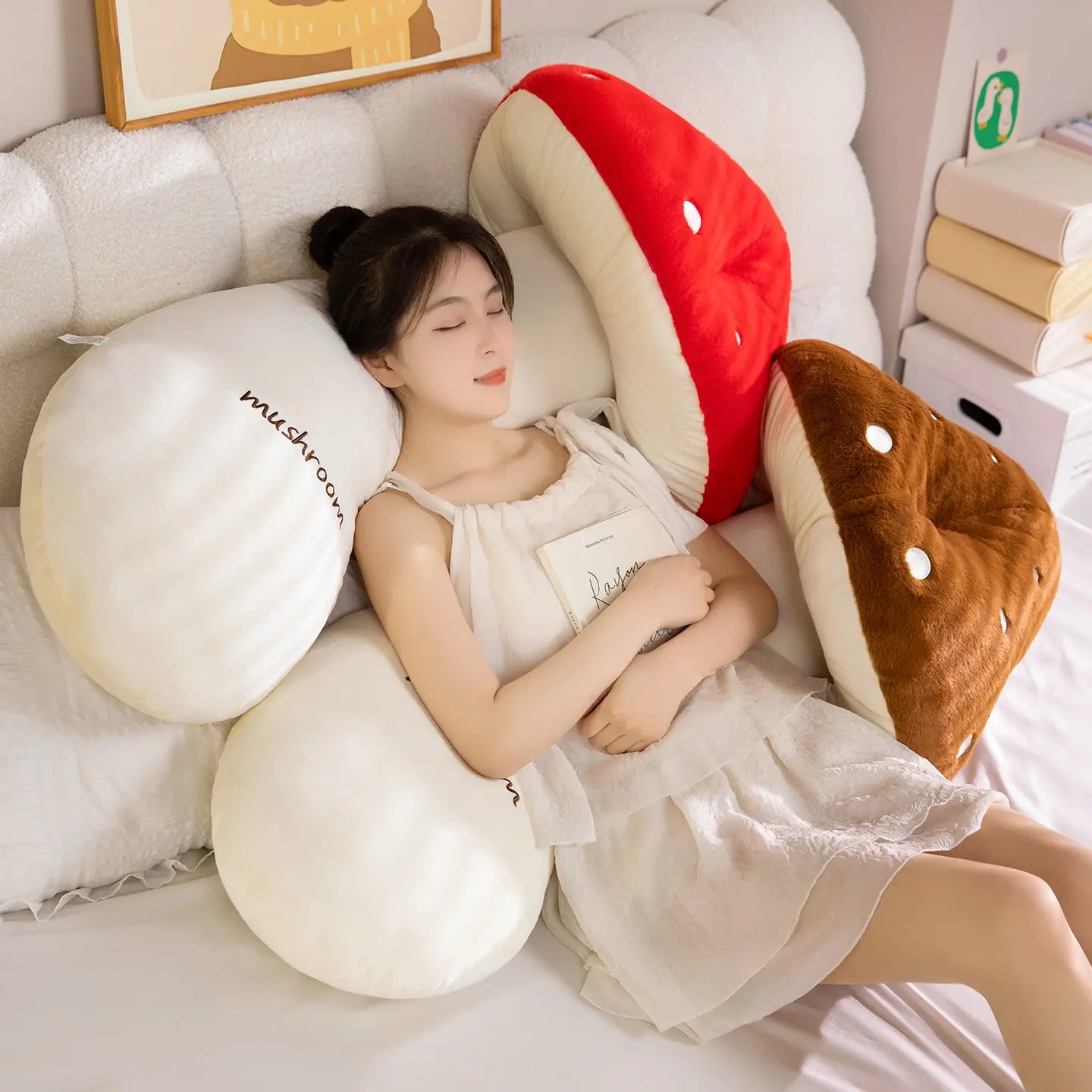 Cute Soft Mushroom Body Pillow Plushie - Image 2