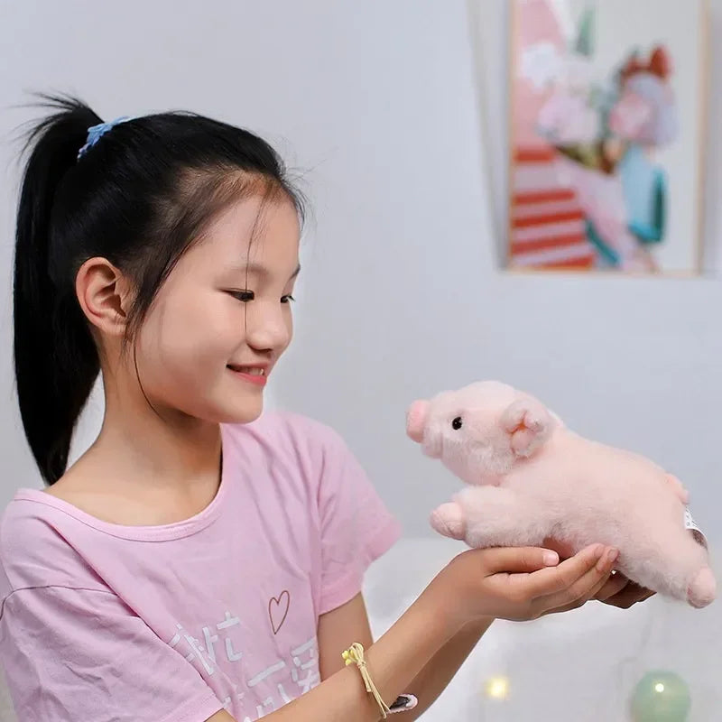 Adorable Pale Pink Plush Piglet - Image 6