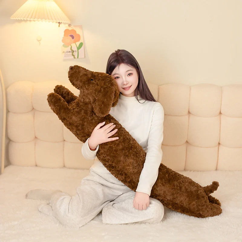 Creamy White Bunny Plush Body Pillow with Floppy Ears - Image 4