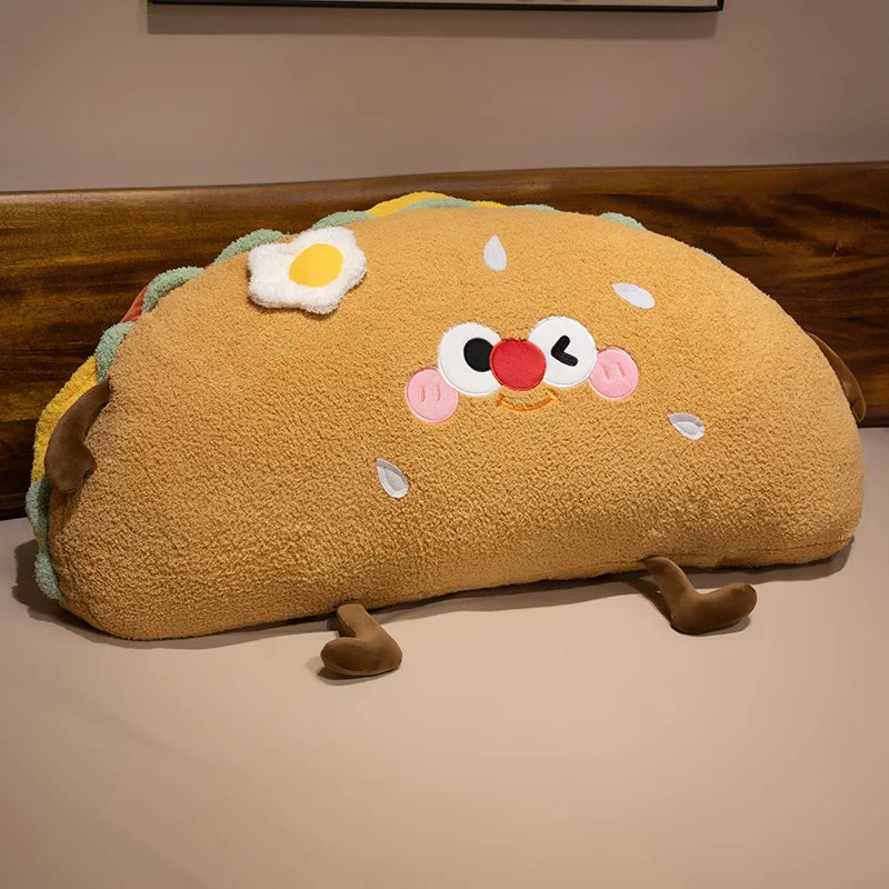 Kawaii Taco Plush Pillow with Fried Egg - Image 7