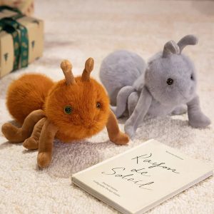 Fluffy Orange-Brown Insect Plush Toy