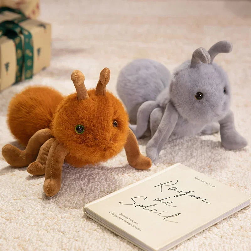 Fluffy Orange-Brown Insect Plush Toy