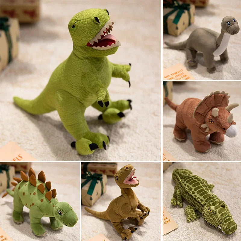 Colorful Dinosaur & Alligator Plush Stuffed Animals - Image 3