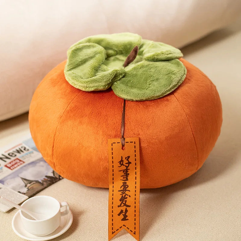 Soft Persimmon Fruit Plush Cushion - Image 8
