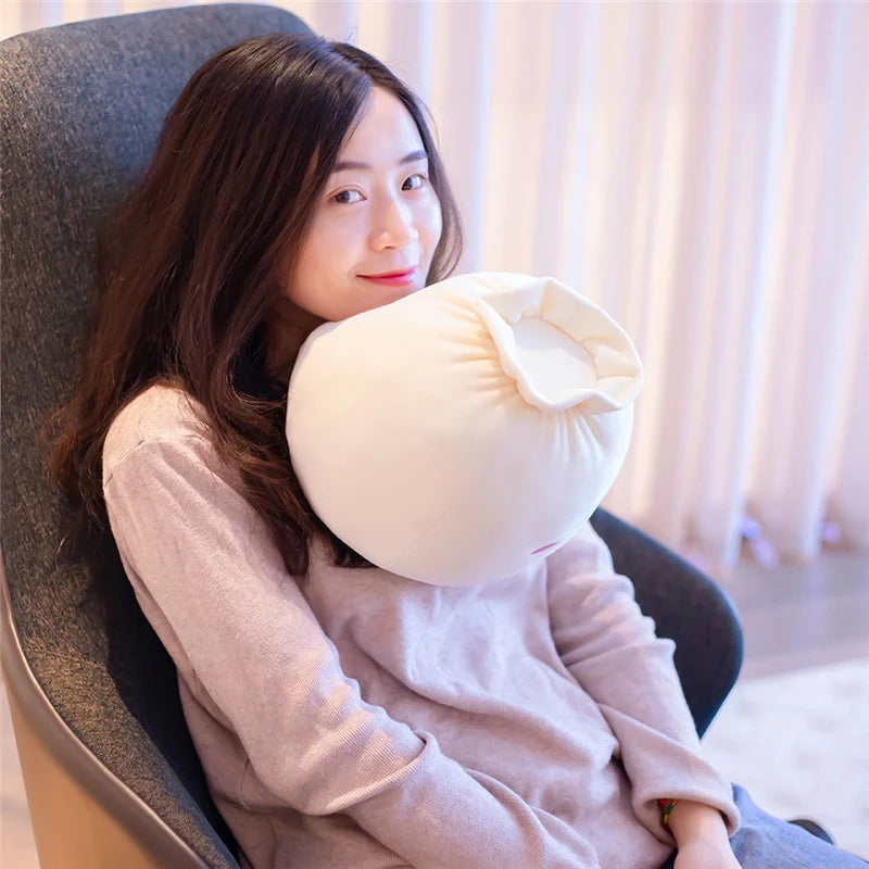Kawaii Steamed Bao Bun Plush Pillow - Image 5